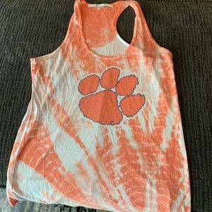 Clemson Tigers tie dye tank